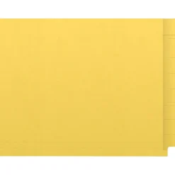 File Folders|Medical Arts Press Kardex Match Reinforced End Tab File Folder, Straight Cut, Letter Size, Yellow, 50/Box (S-09484-YLW)