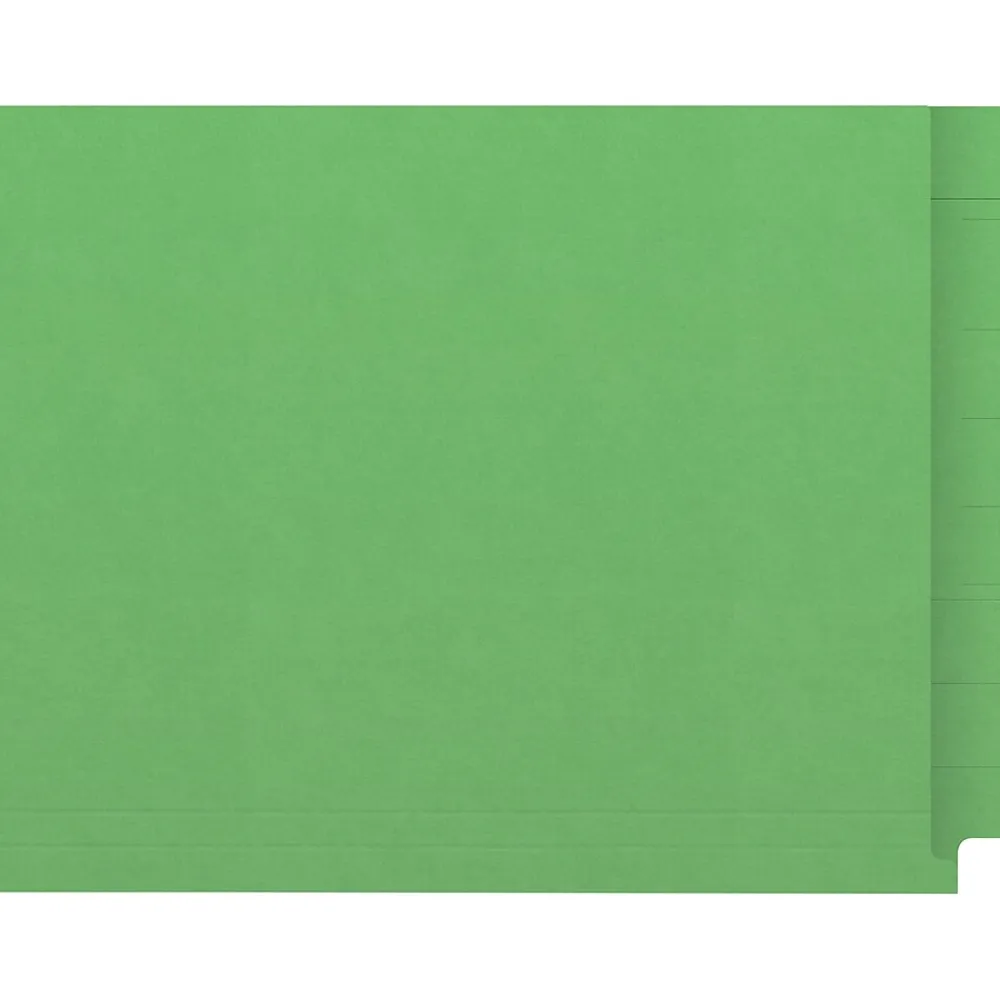 File Folders|Medical Arts Press Kardex Match Reinforced End Tab File Folder, Straight Cut, Letter Size, Green, 50/Box (S-09483-GRN)
