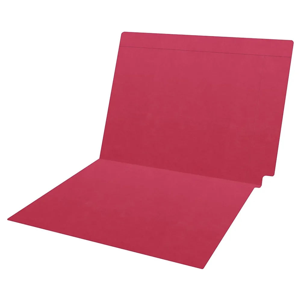 File Folders|Medical Arts Press Kardex Match Reinforced End Tab File Folder, Straight Cut, Letter Size, Red, 100/Box (S-09482-RED)