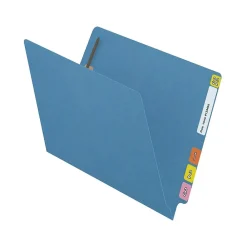File Folders|Medical Arts Press Reinforced End Tab File Folder, Straight Cut, Letter Size, Blue, 50/Box (S-01501-BLU)