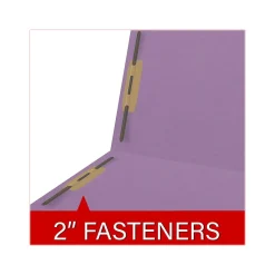 File Folders|Medical Arts Press Reinforced End Tab File Folder, Straight Cut, Letter-Size, Lavender, 250/Carton (S-01502-LAV-B)