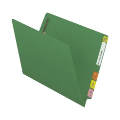 File Folders|Medical Arts Press Reinforced End Tab File Folder, Straight Cut, Letter-Size, Green, 50/Box (S-01601-GRN)