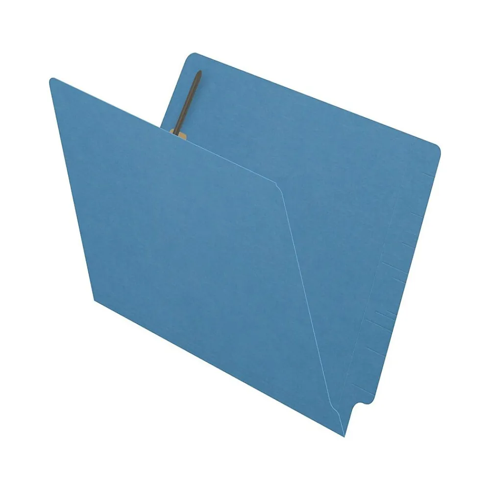 File Folders|Medical Arts Press Reinforced End Tab File Folder, Straight Cut, Letter-Size, Blue, 250/Carton (S-01502-BLU-B)