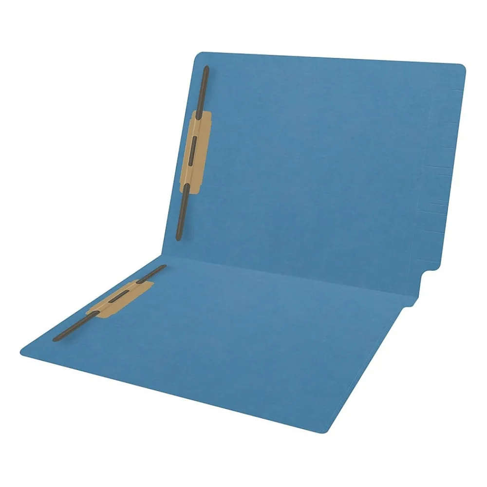 File Folders|Medical Arts Press Reinforced End Tab File Folder, Straight Cut, Letter-Size, Blue, 250/Carton (S-01502-BLU-B)