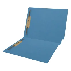 File Folders|Medical Arts Press Reinforced End Tab File Folder, Straight Cut, Letter-Size, Blue, 50/Box (S-01602-BLU)