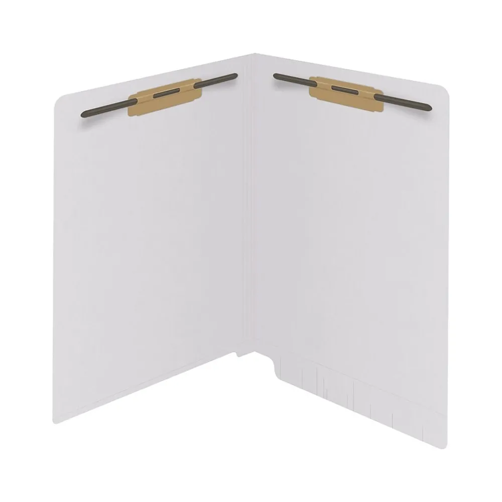 File Folders|Medical Arts Press Reinforced End Tab File Folder, Straight Cut, Letter-Size, White, 50/Box (S-01602-WHT)