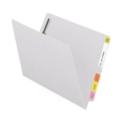 File Folders|Medical Arts Press Reinforced End Tab File Folder, Straight Cut, Letter-Size, White, 50/Box (S-01602-WHT)