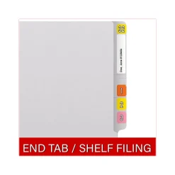 File Folders|Medical Arts Press Reinforced End Tab File Folder, Straight Cut, Letter-Size, White, 50/Box (S-01602-WHT)