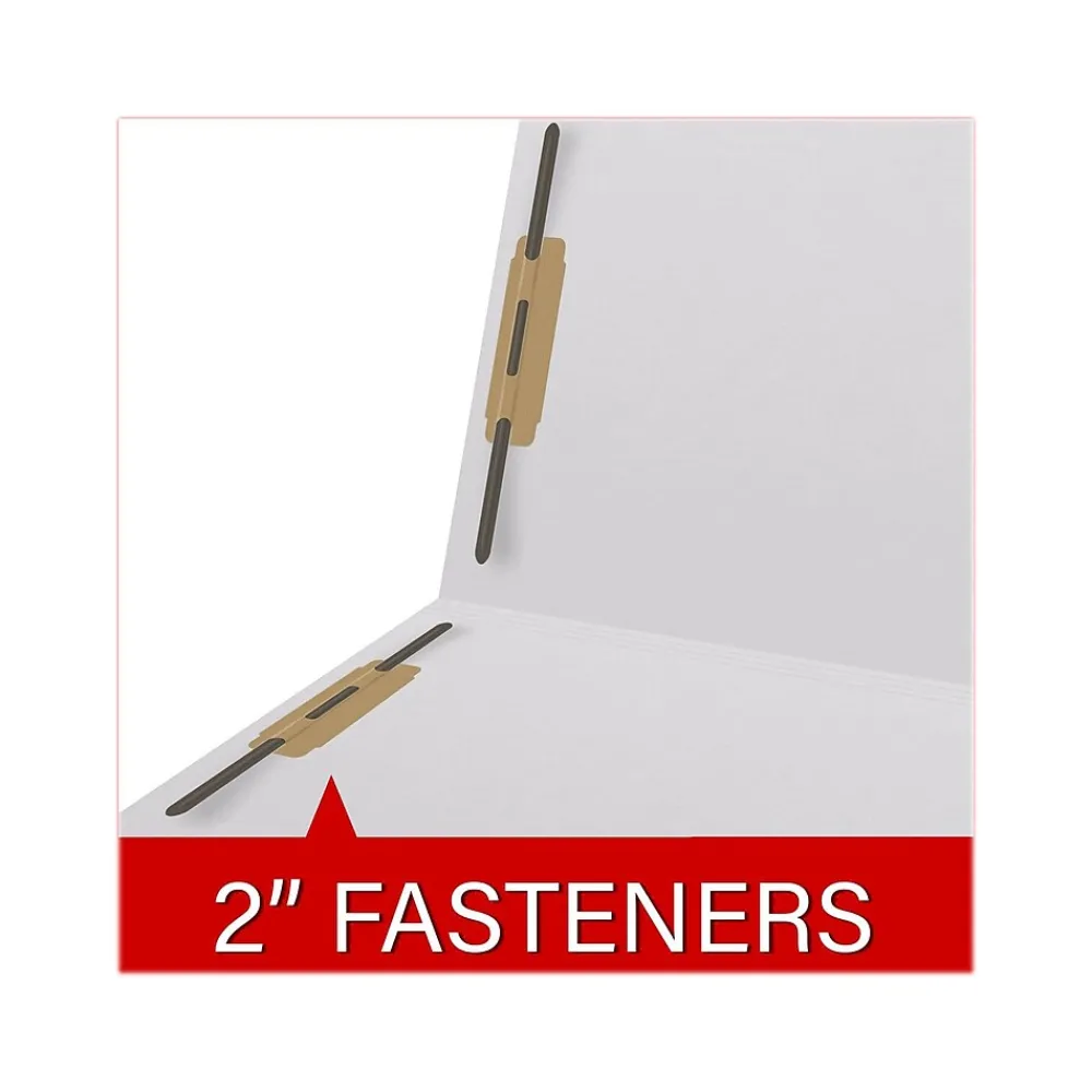 File Folders|Medical Arts Press Reinforced End Tab File Folder, Straight Cut, Letter-Size, White, 50/Box (S-01602-WHT)