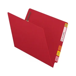 File Folders|Medical Arts Press Reinforced End Tab File Folder, Straight Cut, Letter-Size, Red, 50/Box (S-01602-RED)
