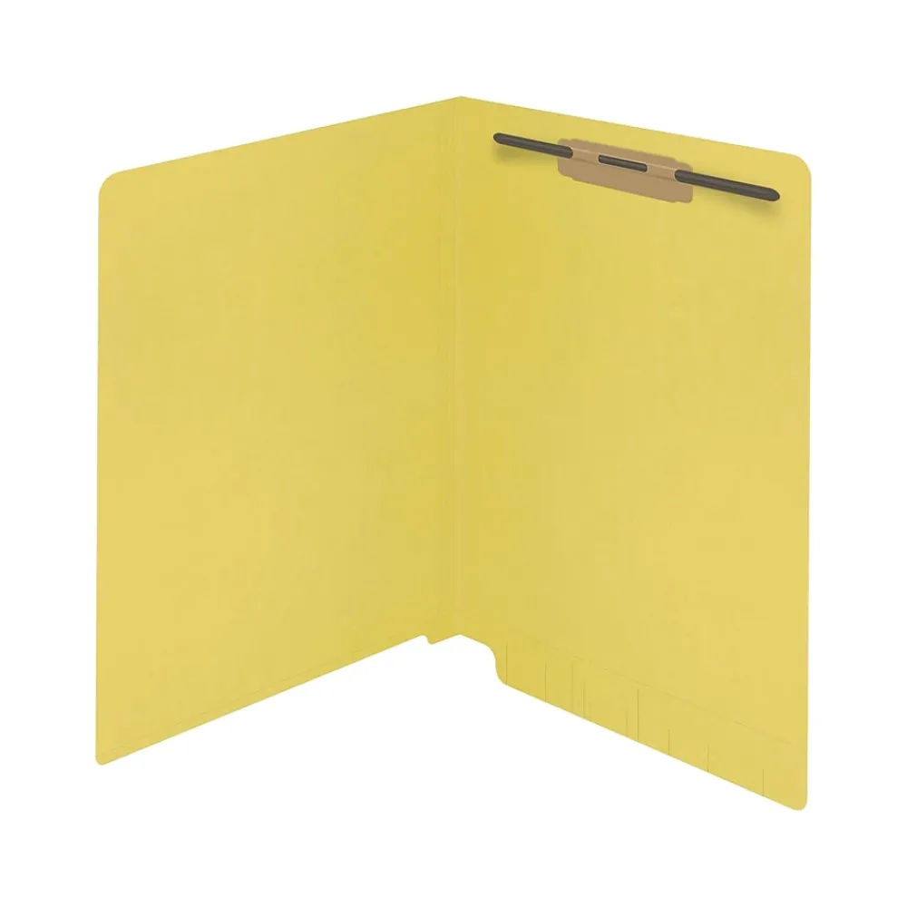 File Folders|Medical Arts Press Reinforced End Tab File Folder, Straight Cut, Letter-Size, Yellow, 50/Box (S-01501-YLW)
