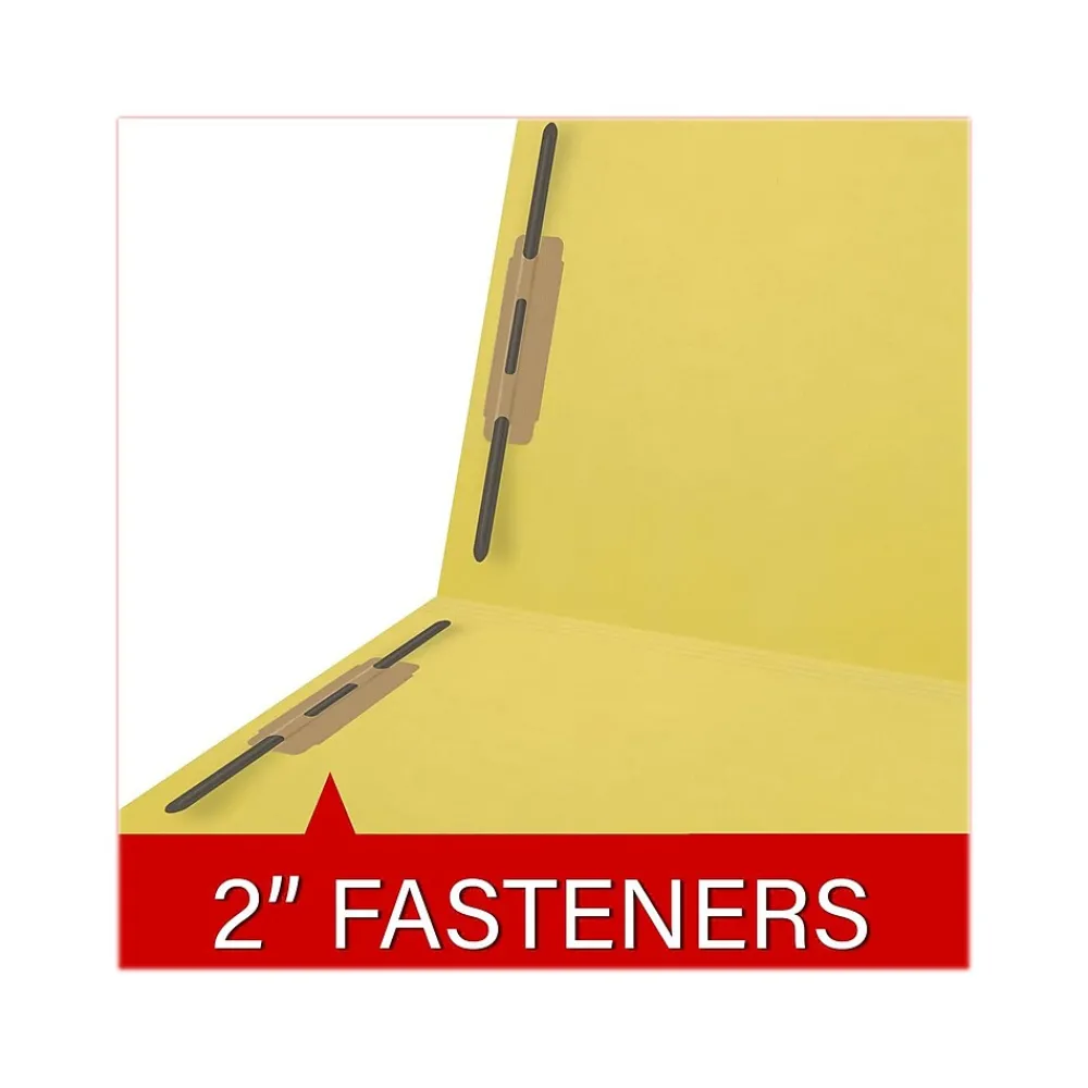File Folders|Medical Arts Press Reinforced End Tab File Folder, Straight Cut, Letter-Size, Yellow, 50/Box (S-01602-YLW)