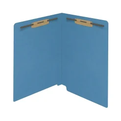 File Folders|Medical Arts Press Reinforced End Tab File Folder, Straight Cut, Letter-Size, Blue, 250/Carton (S-01602-BLU-B)
