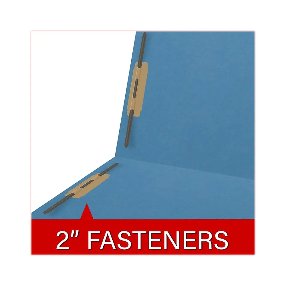 File Folders|Medical Arts Press Reinforced End Tab File Folder, Straight Cut, Letter-Size, Blue, 250/Carton (S-01602-BLU-B)