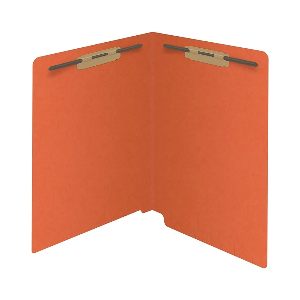 File Folders|Medical Arts Press Reinforced End Tab File Folder, Straight Cut, Letter-Size, Orange, 50/Box (S-01502-ORG)