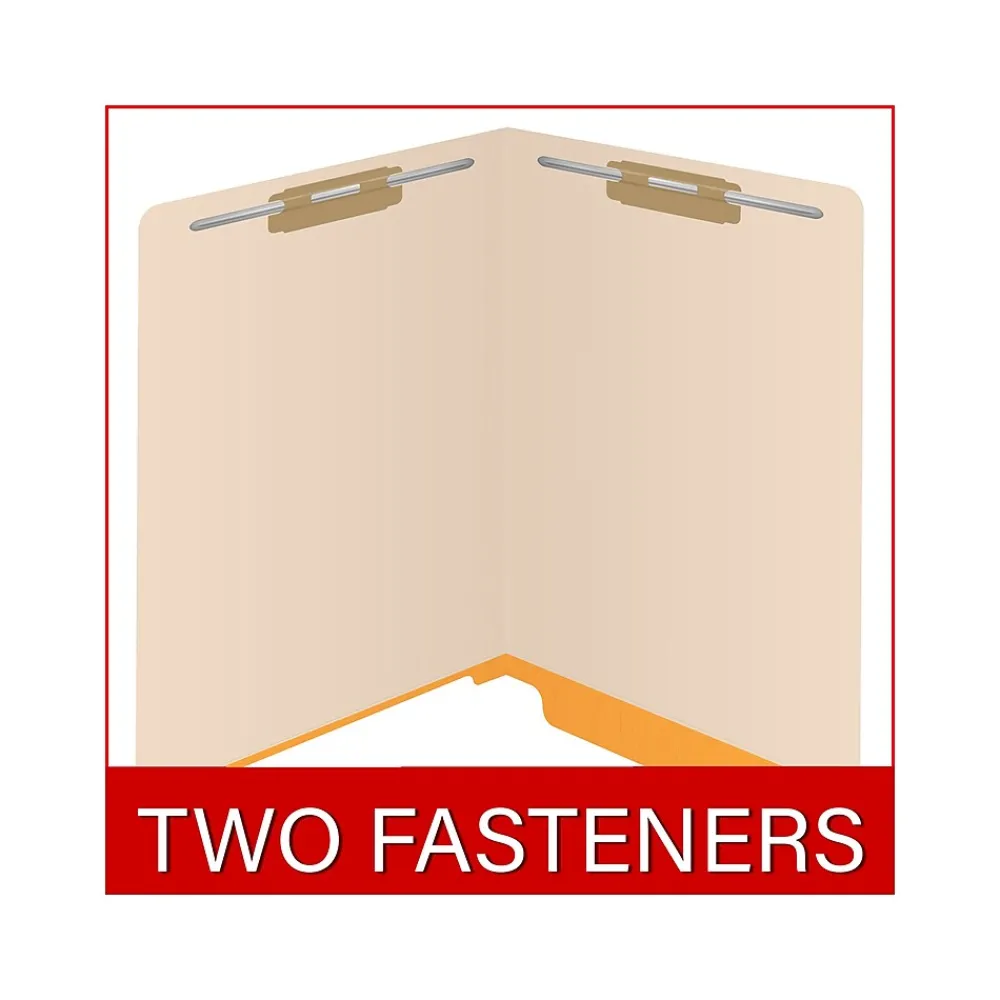 File Folders|Medical Arts Press Reinforced End Tab File Folder, Straight-Cut, Letter Size, Manila/Yellow, 50/Box (S-09473-YLW)