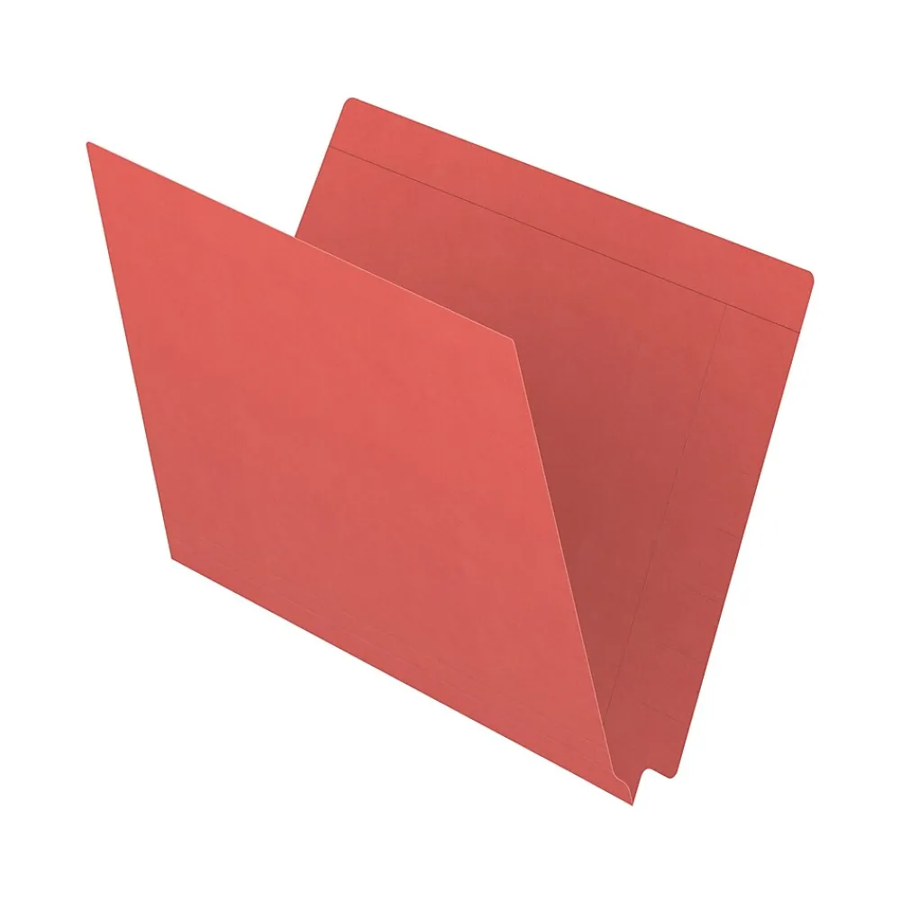 File Folders|Medical Arts Press Reinforced End Tab File Folder, Straight-Cut, Letter Size, Orange, 100/Box (S-09482-ORG)
