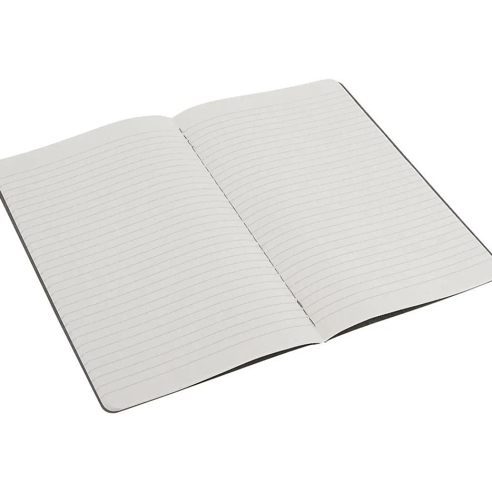 Journals|Moleskine Cahier Journal, 5" x 8.25", Narrow Ruled, Pebble Gray, 80 Pages, 3/Pack (629599)