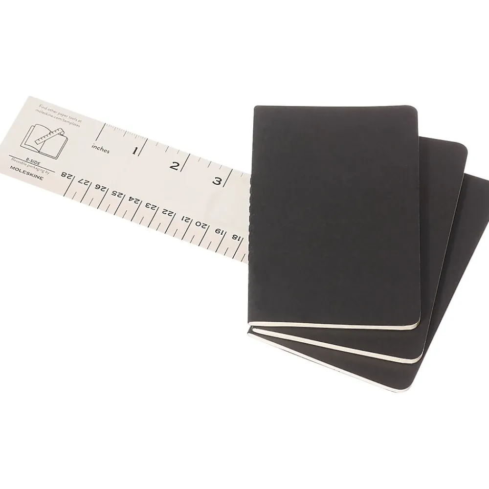 Journals|Moleskine Cahier Pocket Pocket Journal, 3.5" x 5.5", Black, 64 Pages (704918XX)