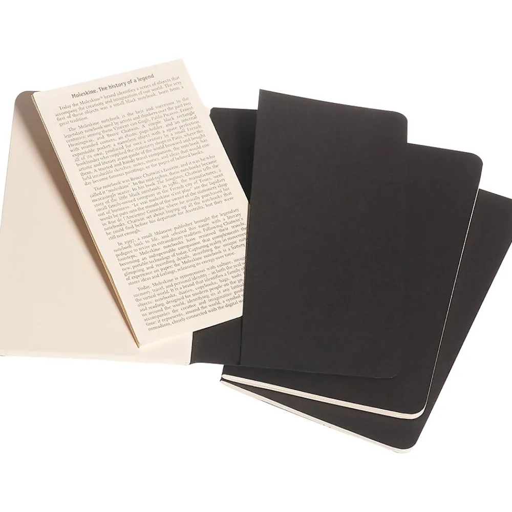 Journals|Moleskine Cahier Pocket Pocket Journal, 3.5" x 5.5", Black, 64 Pages (704918XX)