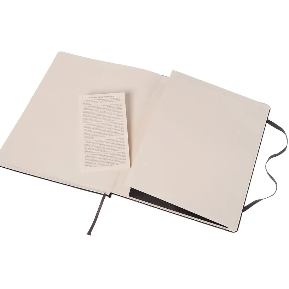 Journals|Moleskine Classic Hard Cover Notebook, 7.5" x 9.75", Black (895292XX)