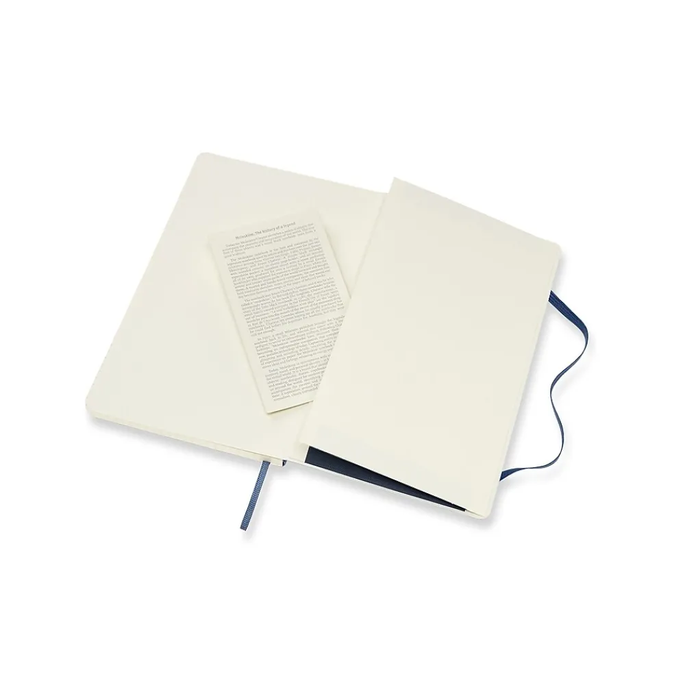 Notebooks|Moleskine Professional Notebooks, 5" x 8.25", Graph Ruled, 100 Sheets, Blue (715598)
