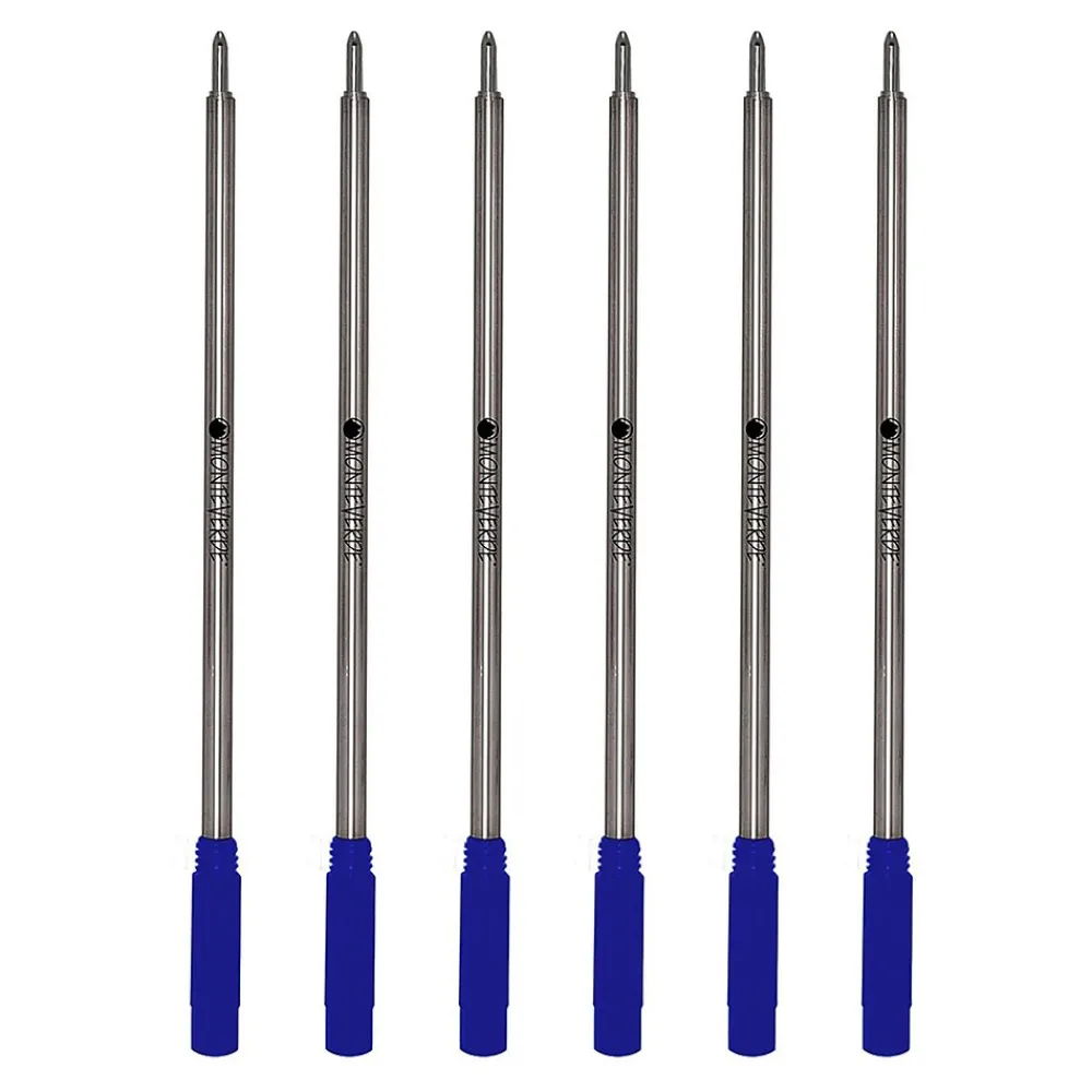 Pens|Monteverde ® Medium Ballpoint Refill For Cross Ballpoint Pens, 6/Pack, Blue