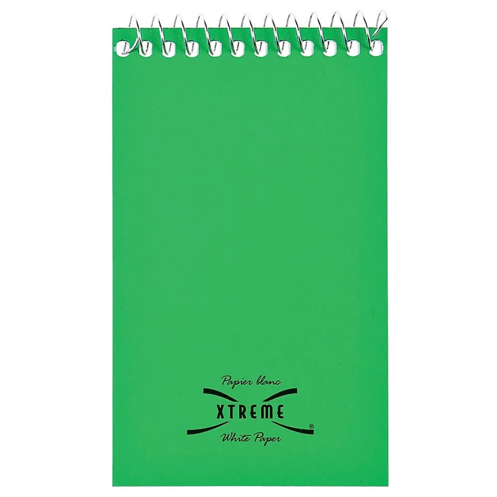 Notepads|National Brand Xtreme Memo Pad, 3" x 5", Narrow, White, 60 Sheets/Pad (31120)