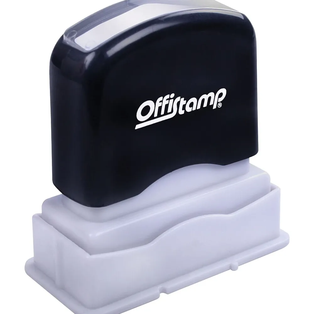 Stamps & Stamp Pads|Offistamp Pre-Inked Stamp, "FILE", Red Ink (034513)