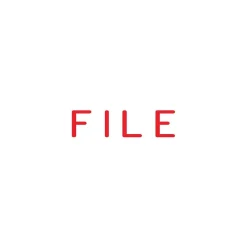 Stamps & Stamp Pads|Offistamp Pre-Inked Stamp, "FILE", Red Ink (034513)
