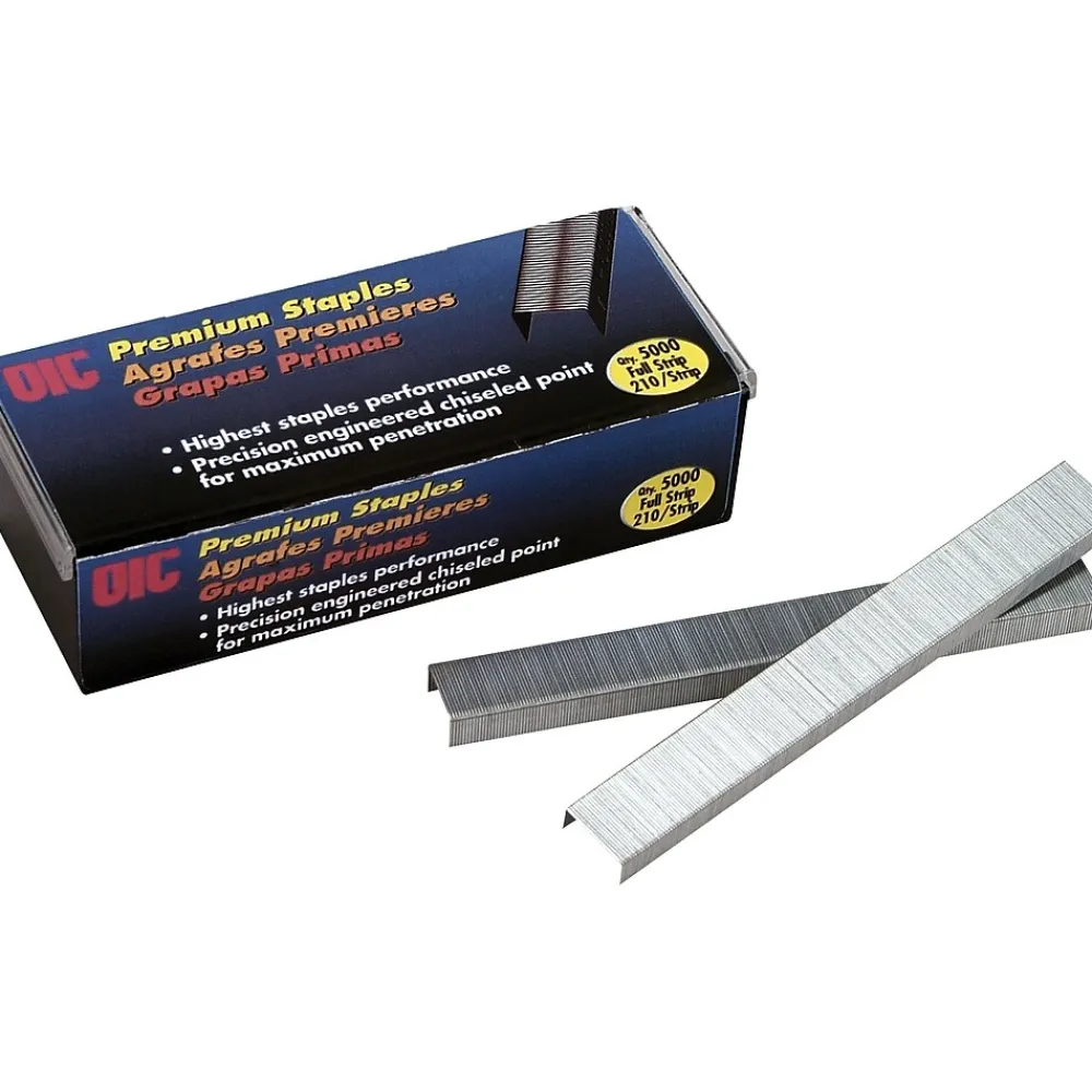 Staples|Officemate OIC® Premium Standard Staples, 1/4", 5,000/Box