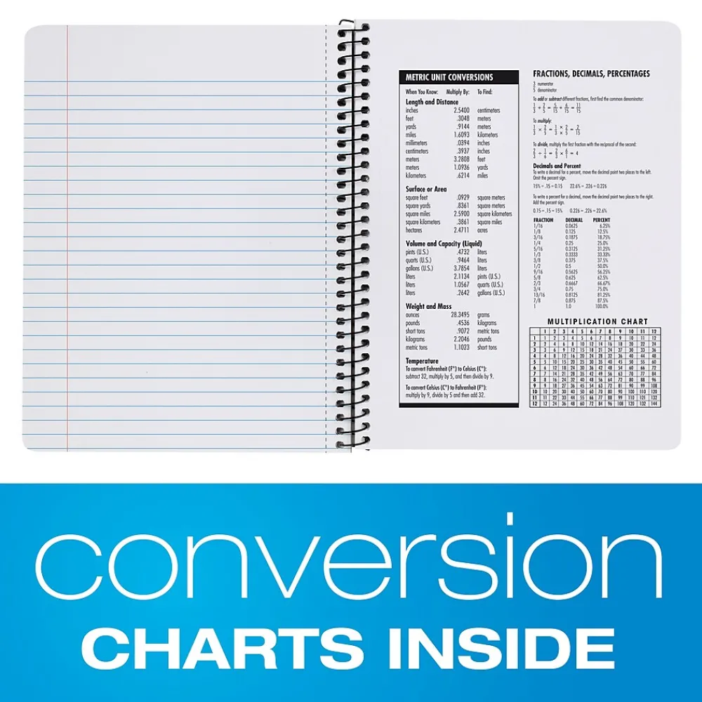Subject Notebooks|Oxford Composition Notebooks, 7.5" x 9.75", Wide Ruled, 80 Sheets, Assorted Colors, 4/Pack (64946)