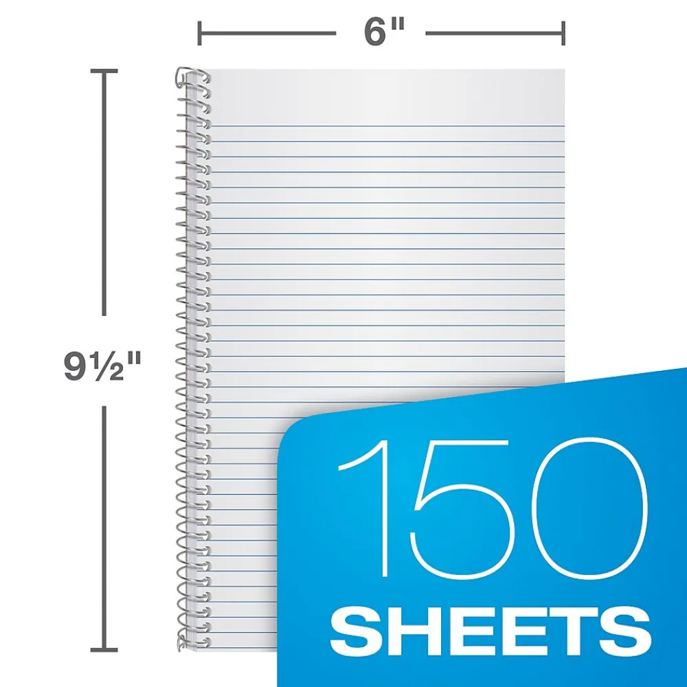 Subject Notebooks|Oxford Earthwise 3-Subject Notebooks, 6" x 9.5", College Ruled, 150 Sheets (25-447R)
