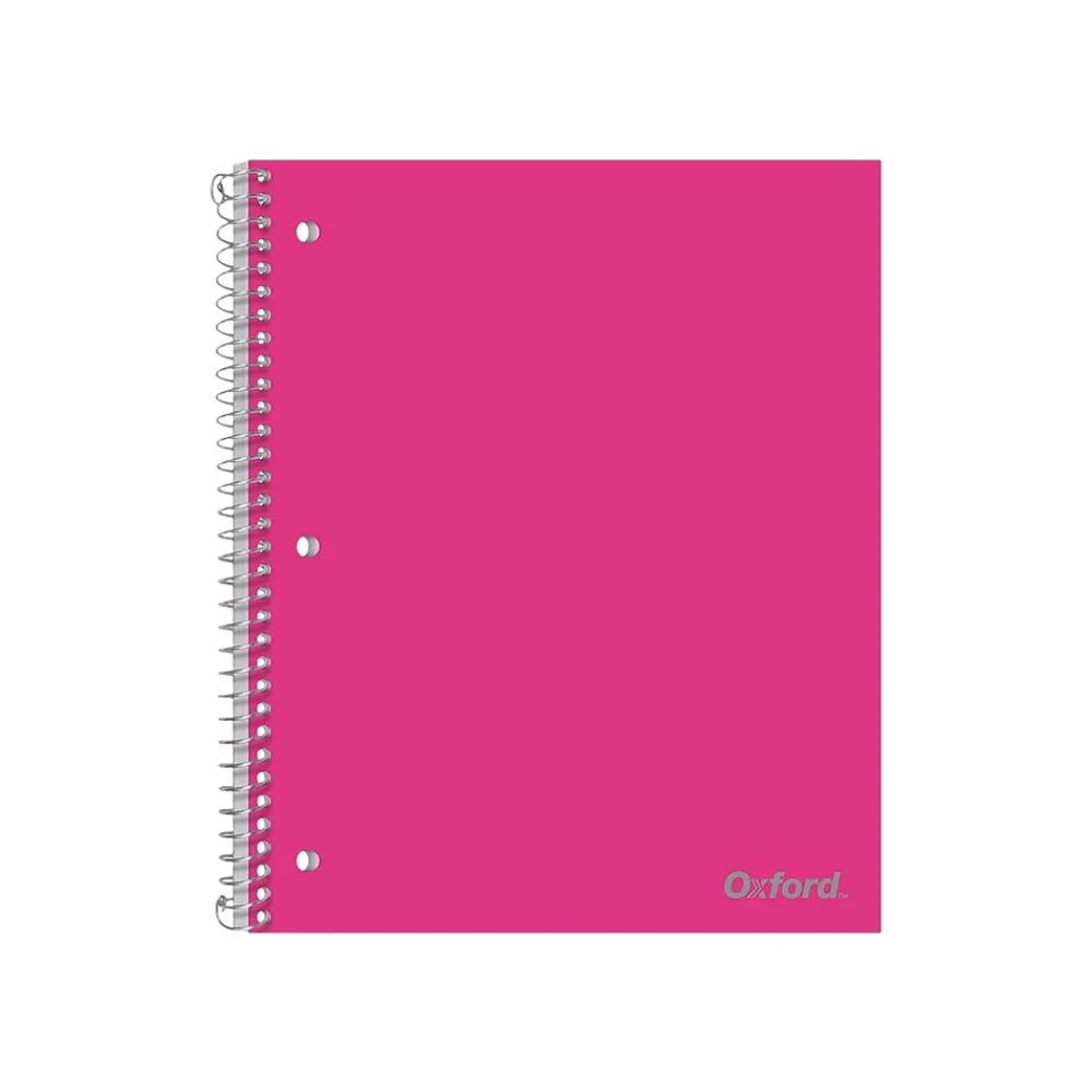 Subject Notebooks|Oxford 1-Subject Notebooks, 8.5" x 11", College Ruled, 100 Sheets, Assorted Colors (10590)