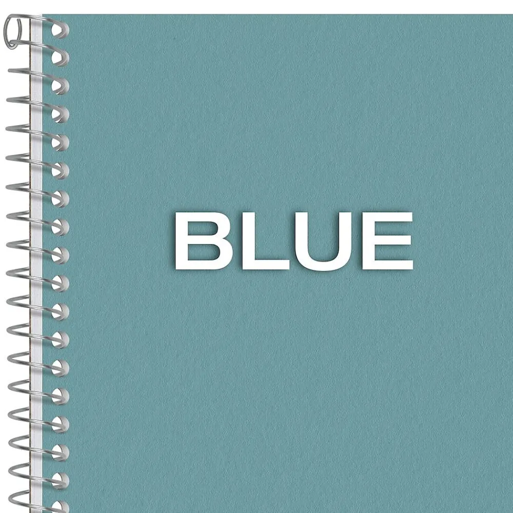 Subject Notebooks|Oxford 1-Subject Notebooks, 5" x 7.75", College Ruled, 80 Sheets, Blue (65119)