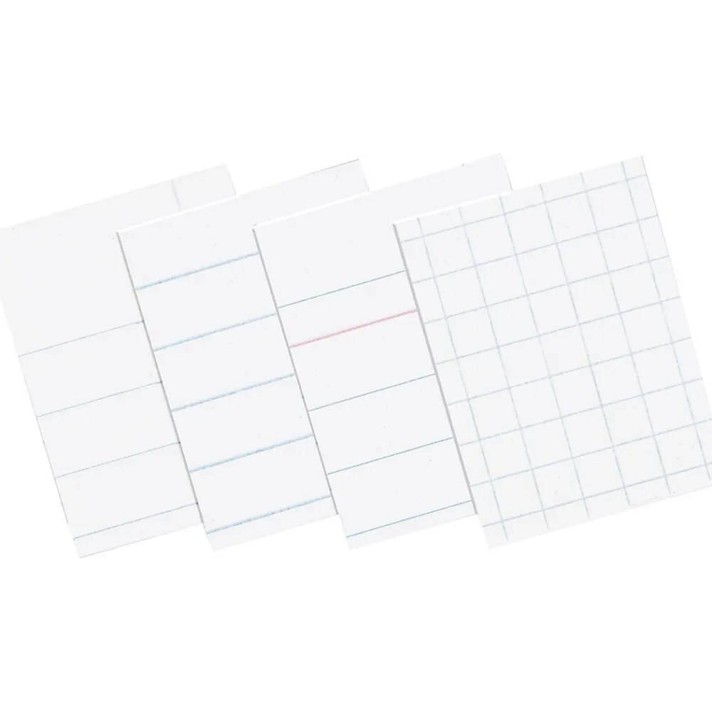 Filler Paper|Pacon Composition Paper, 3/8" Ruling with Red Margin, 8 1/2" x 11", 500 Sheets/Pk