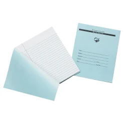 Notebooks|Pacon 1-Subject Exam Notebooks, 7" x 8.5", Wide Ruled, 8 Sheets, Blue (PBB7816)