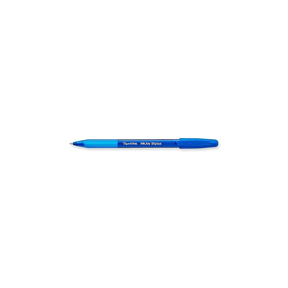 Pens|Paper Mate InkJoy 2 in 1 Stylus Ballpoint Pen, Medium Point, Blue Ink, Dozen (1951349)