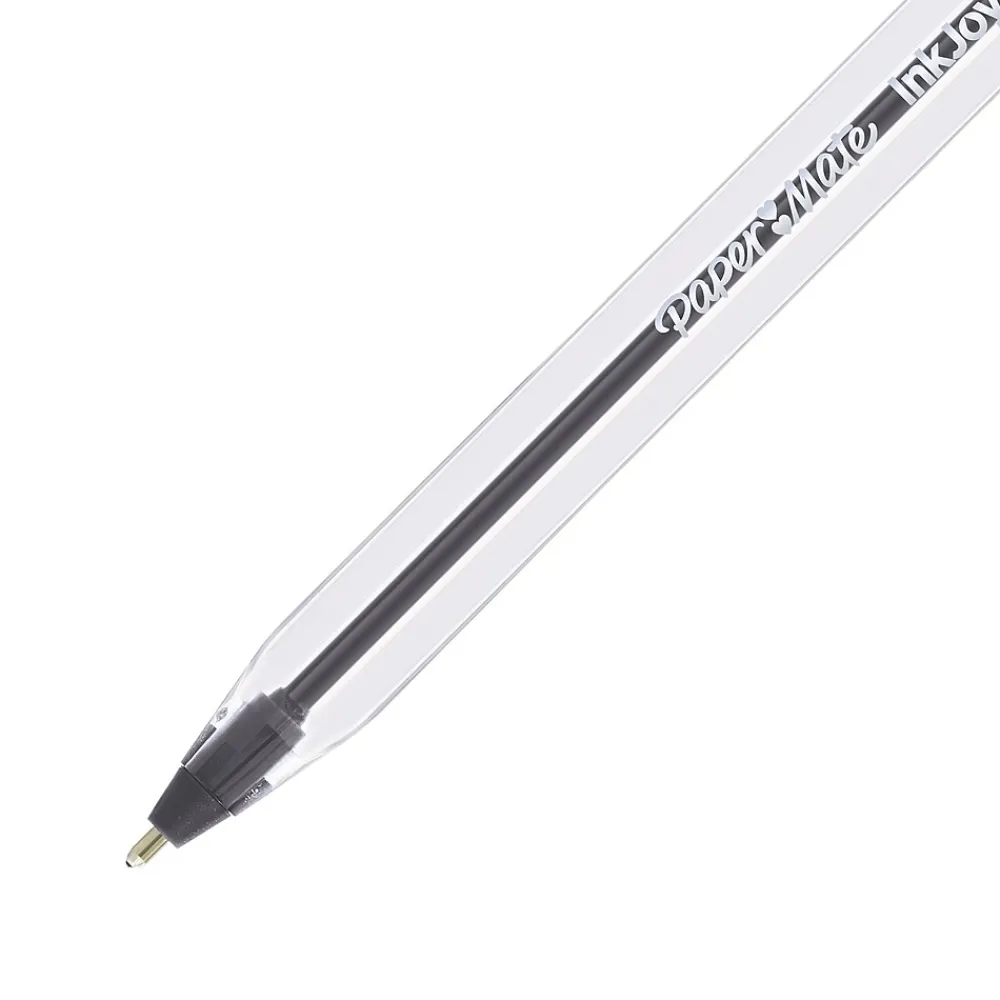 Pens|Paper Mate InkJoy 50ST Ballpoint Pen, Medium Point, Black Ink, Dozen (2013154)