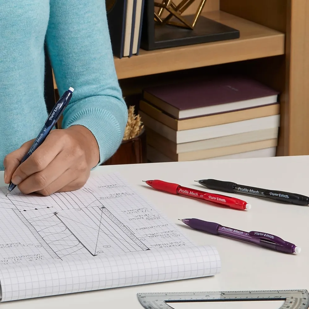 Pencils|Paper Mate Profile Mech Mechanical Pencil, 0.7mm, #2 Medium Lead, 8/Pack (2105705)