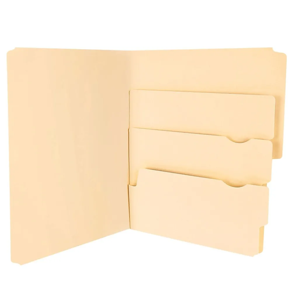 File Folders|Pendaflex Divide It Up® File Folders, Letter Size, Manila, 12/Pack (10771)