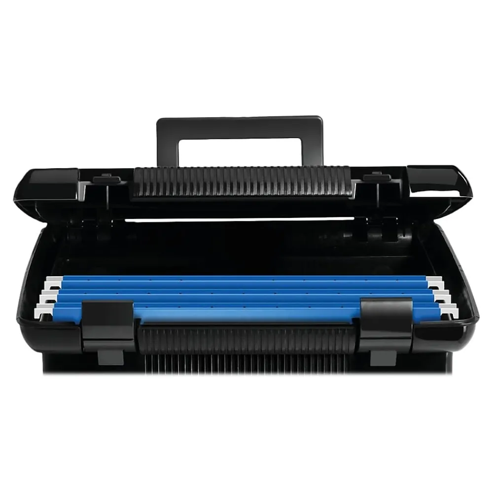 File Storage|Pendaflex Plastic Box, Letter Size, Black (PFX 41742)