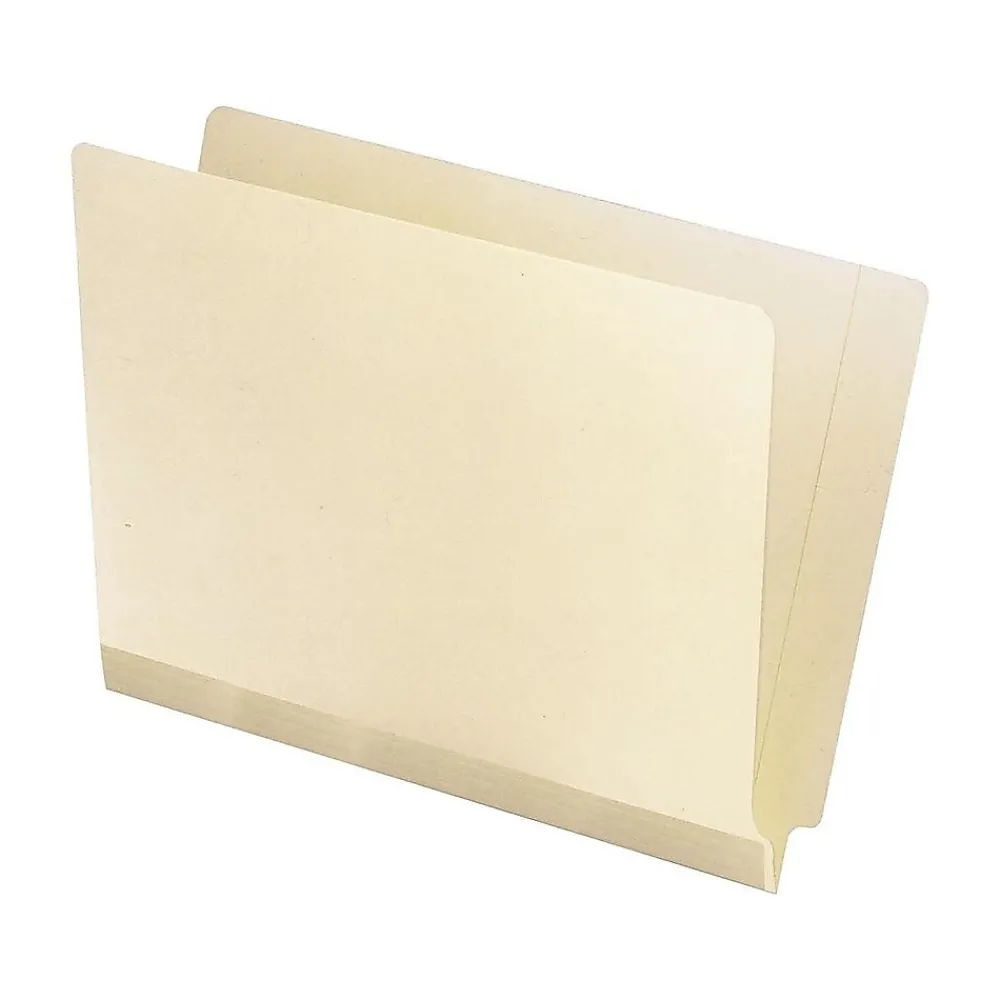 File Folders|Pendaflex Reinforced End-Tab File Folders, Straight-Cut Tab, Letter Size, Manila, 100/Box (11035)