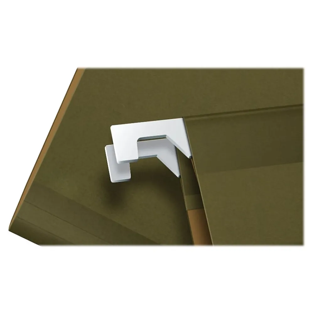 Hanging File Folders|Pendaflex Reinforced Hanging File Folders, 5-Tab, 4" Expansion, Letter Size, Standard Green, 25/Box (PFX 04152x4)