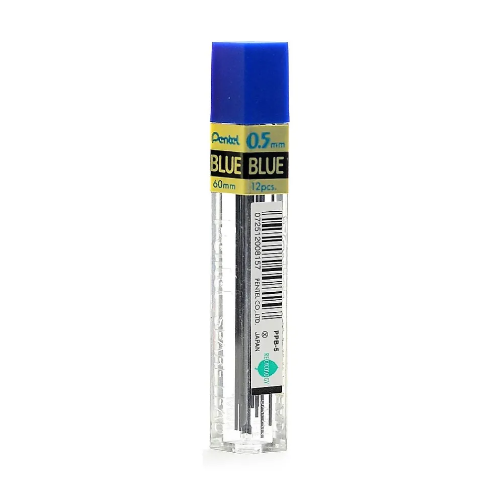 Pencils|Pentel Lead Refill, 0.5mm, 12/Leads, 18/Pack (36101-PK18)