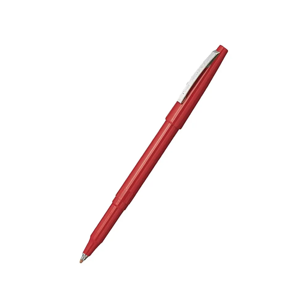 Pens|Pentel Rolling Writer Rollerball Pens, Medium Point, Red Ink, Dozen (R100-B)