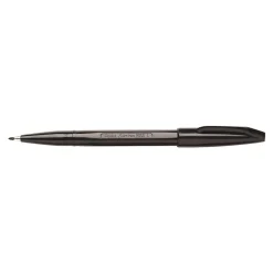 Pens|Pentel Sign Felt Pens, Fine Point, Black Ink, Dozen (S520-A)