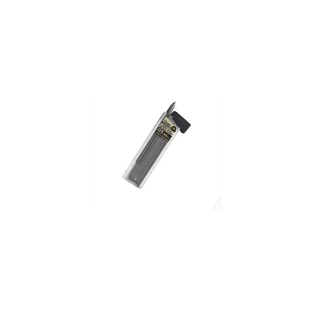Pencils|Pentel Super Hi-Polymer Lead Refill, 0.5mm, 30/Leads, 3/Pack (C25BPHB3-K6)