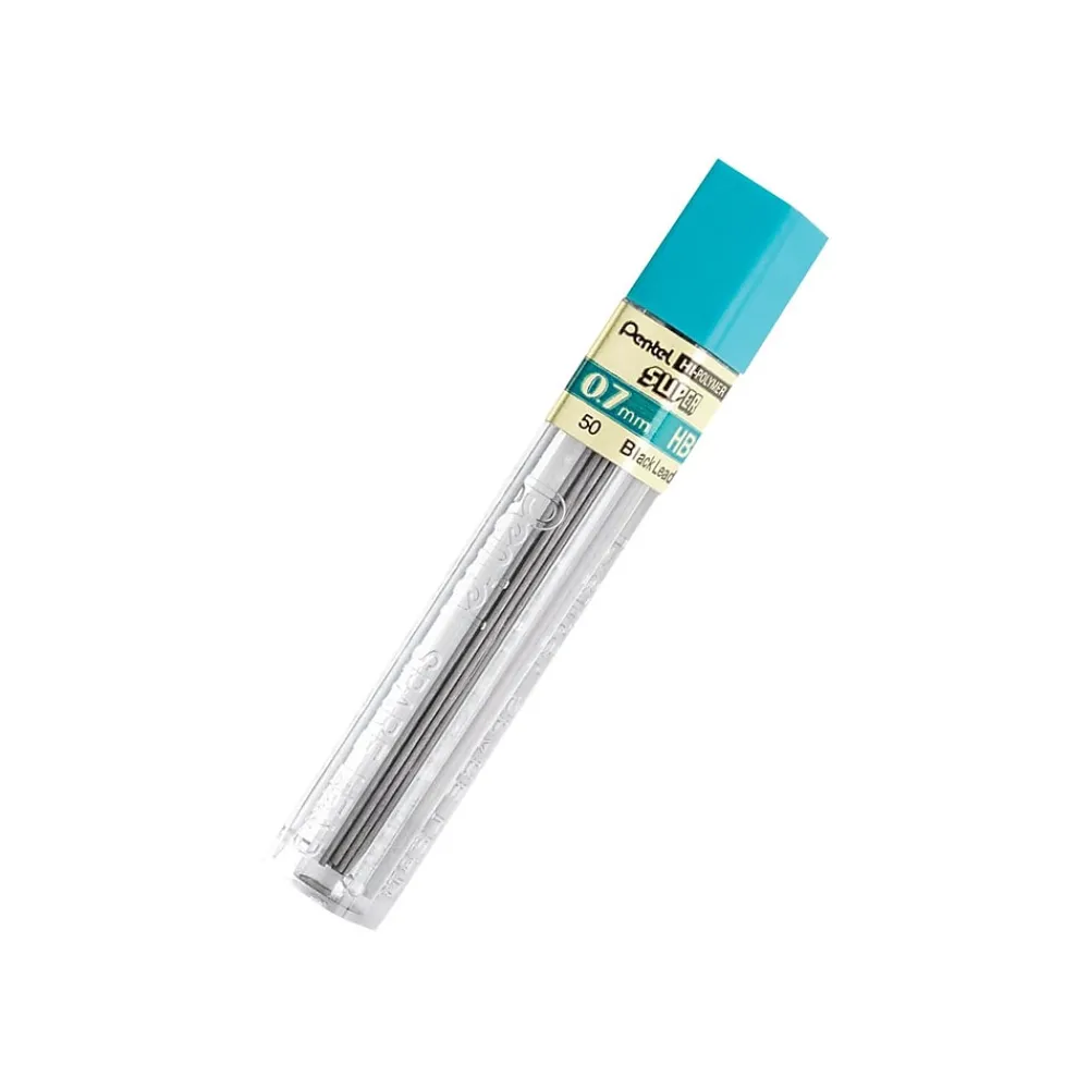 Pencils|Pentel Super Hi-Polymer Lead Refill, 0.7mm, 12/Leads (50-HB)