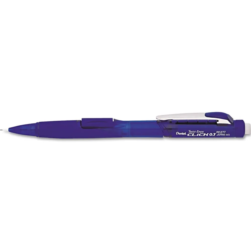 Pencils|Pentel Twist-Erase Click Mechanical Pencil, 0.7mm, #2 Medium Lead (PENPD277TC)
